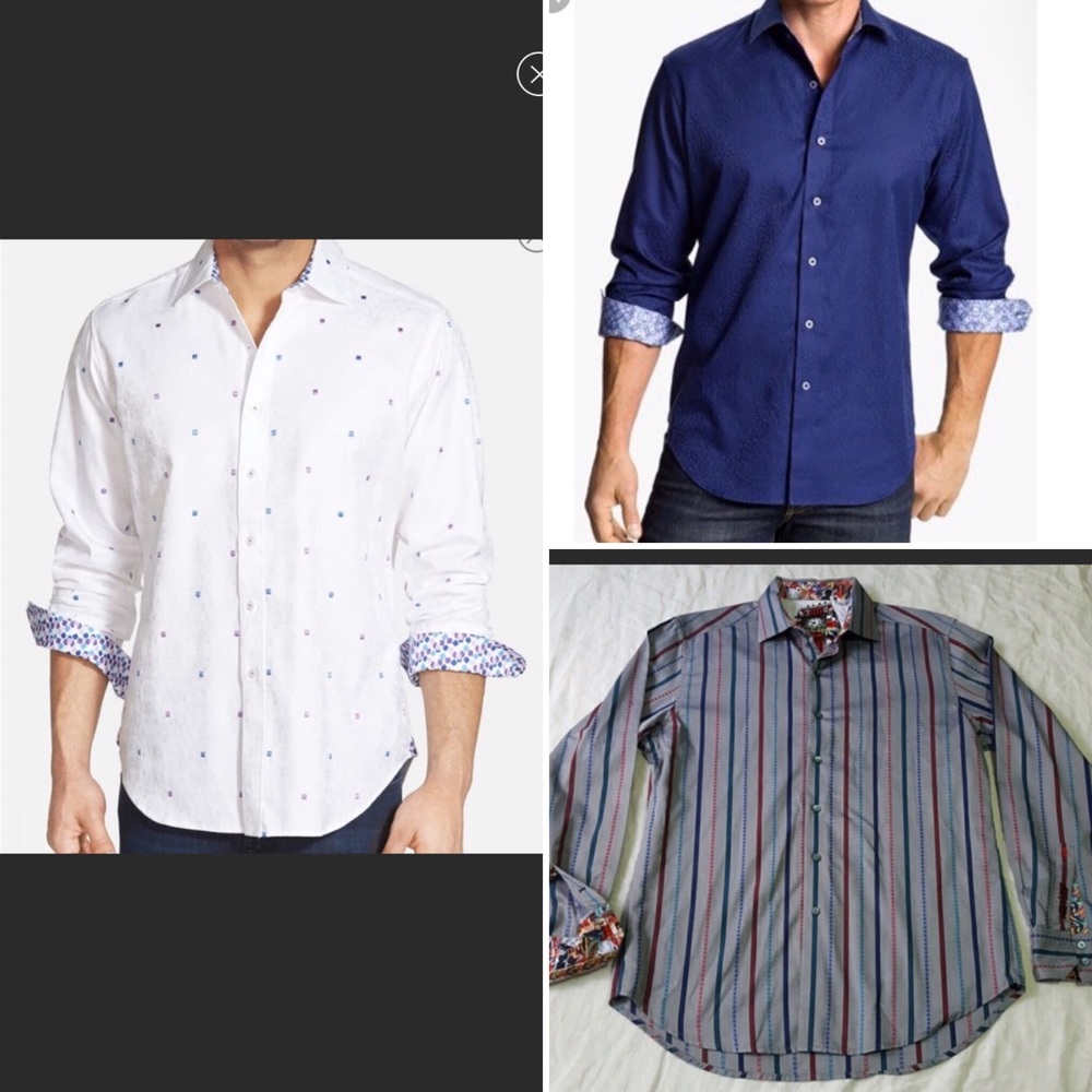 Robert Graham Lot of 3 shirts